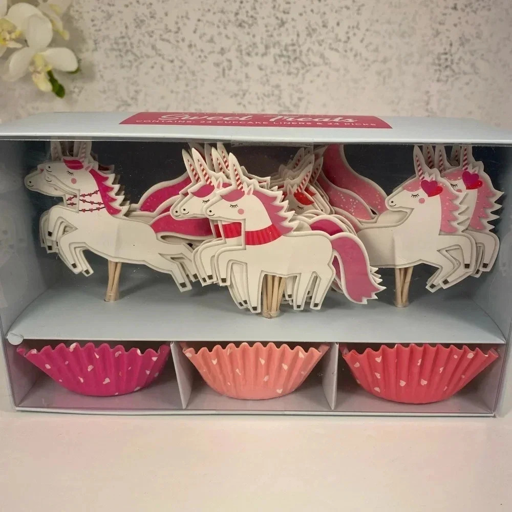 Gartner Studios Unicorn Cupcake Liners & Picks - Picture 5 of 5